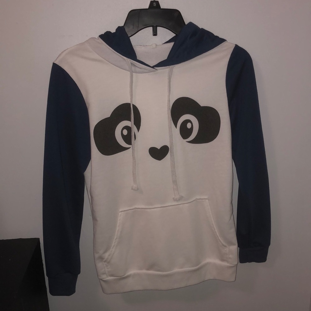 Brand new panda hoodie with fluffy fur ears